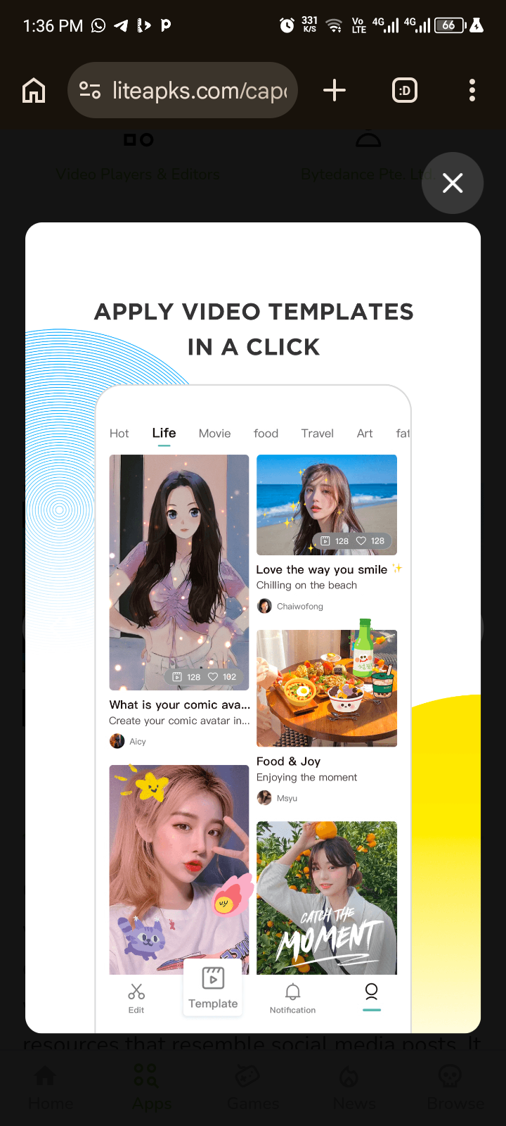 Capcut premium apk, and games mod menue apk