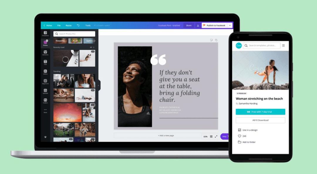 No Laptop? No Problem. Design with Canva. 🎨  Learn how to create flyers, logos & posts using just your phone 🤳